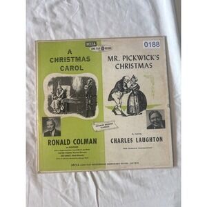 Decca A Christmas Carol Ronald Colman Mr Pickwicks Christmas 10" Vinyl  DLP 8010